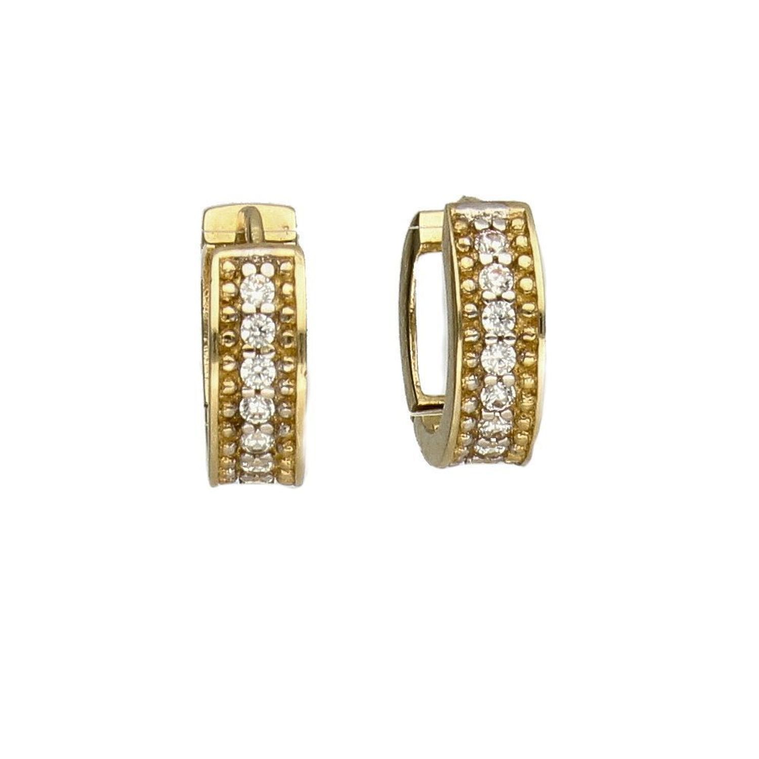 Złote kolczyki dla dziewczynki koła KL4818 ✓Kolczyki złote w Sklepie z Biżuterią zegarki-diament.pl✓.jpg